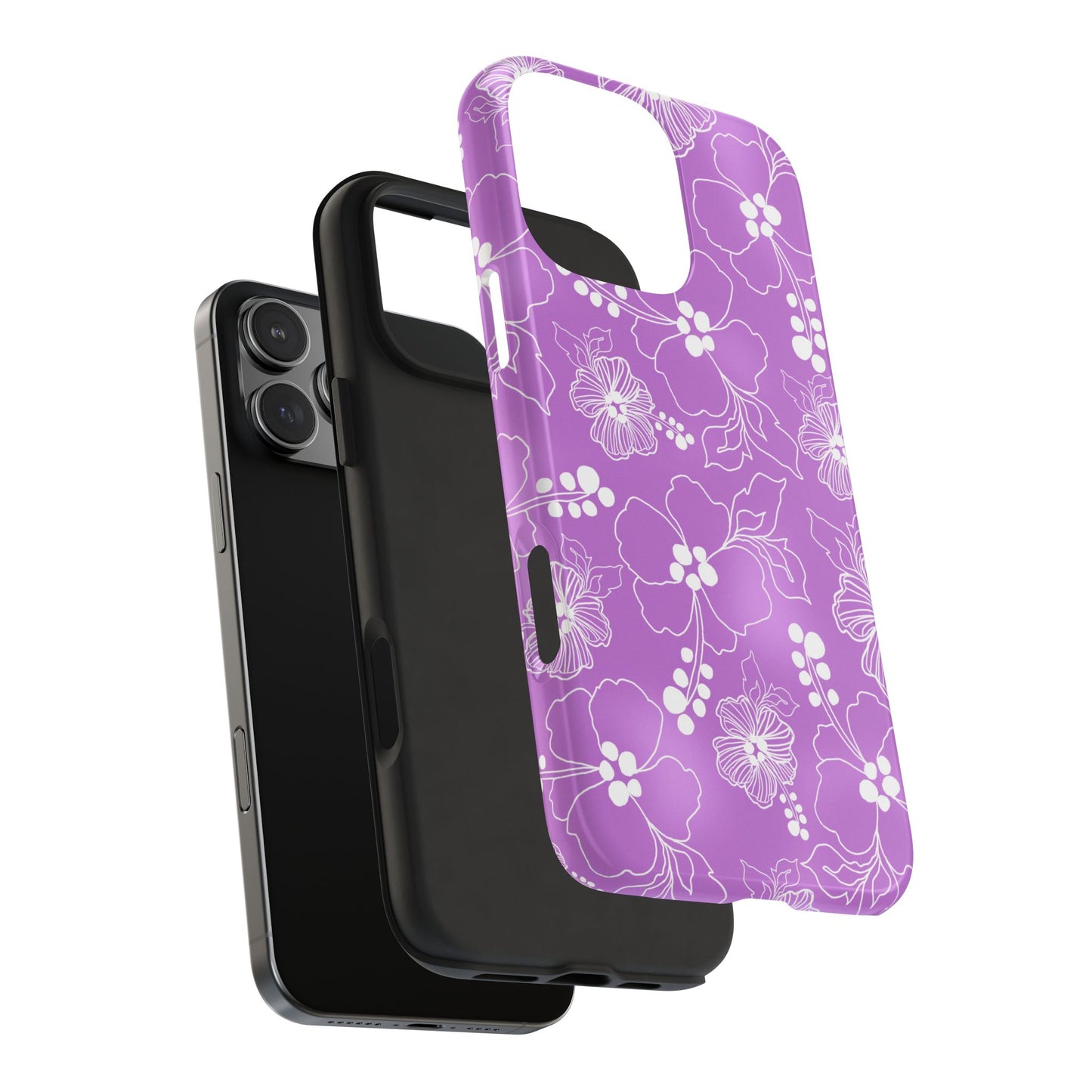 Lacey Hibiscus Orchid Phone Case