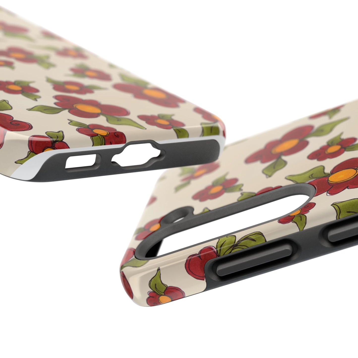Chili Pepper Daisies Phone Case