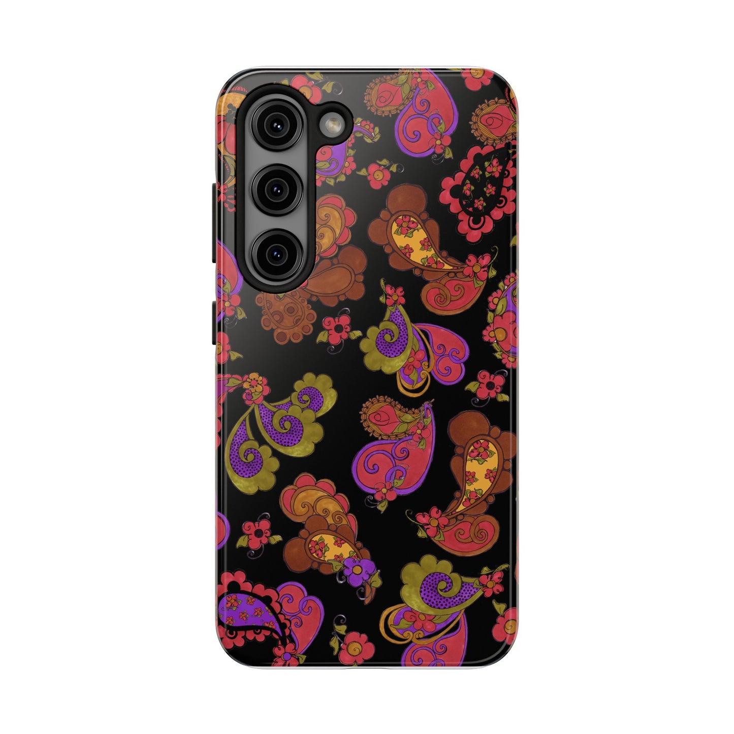 Posie Paisley Black Phone Case