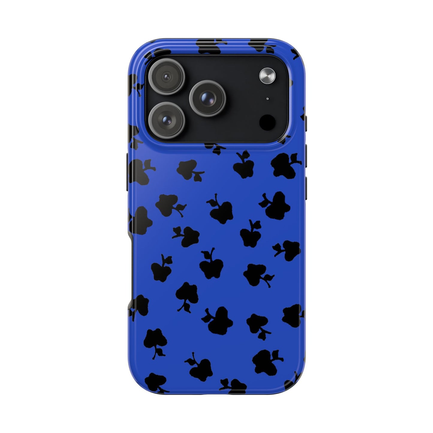 Happy Apples Blue / Black Phone Case