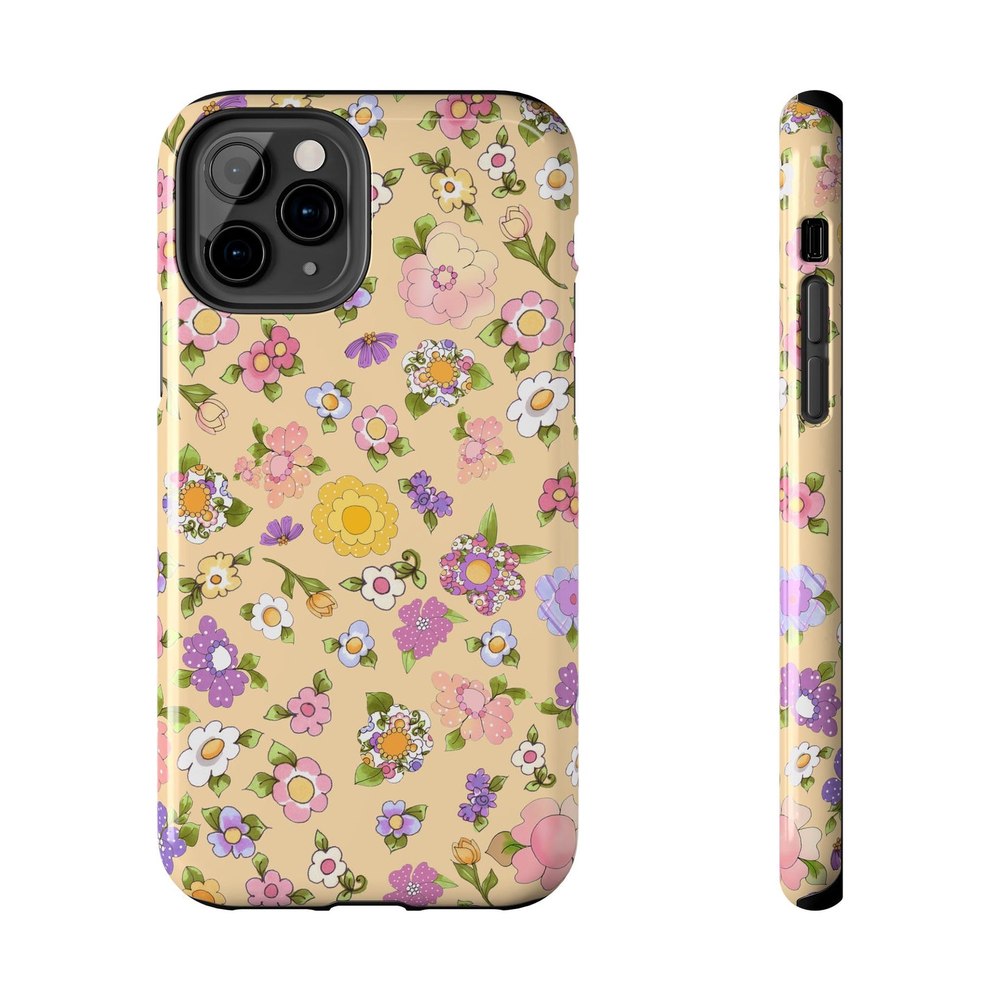 Flowery Yellow Phone Case