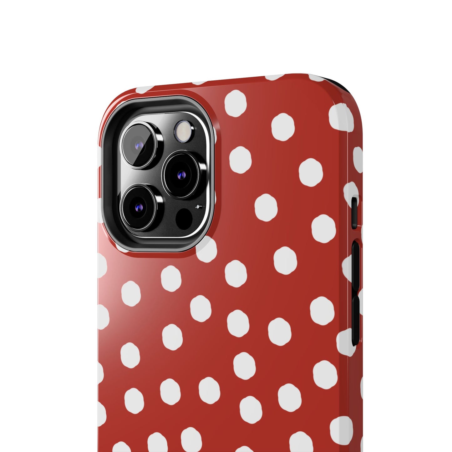 Jumbo Dots Red / White Phone Case