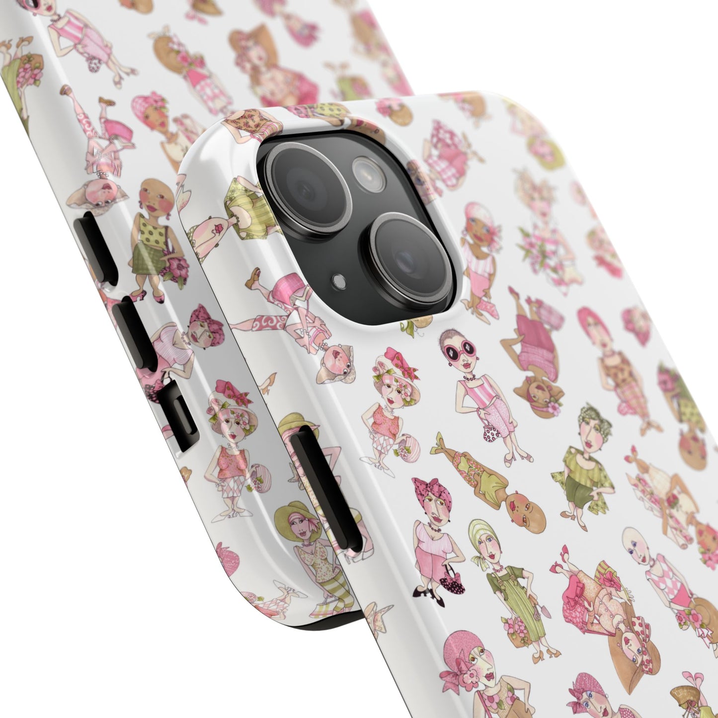 Tossed Ladies White Phone Case