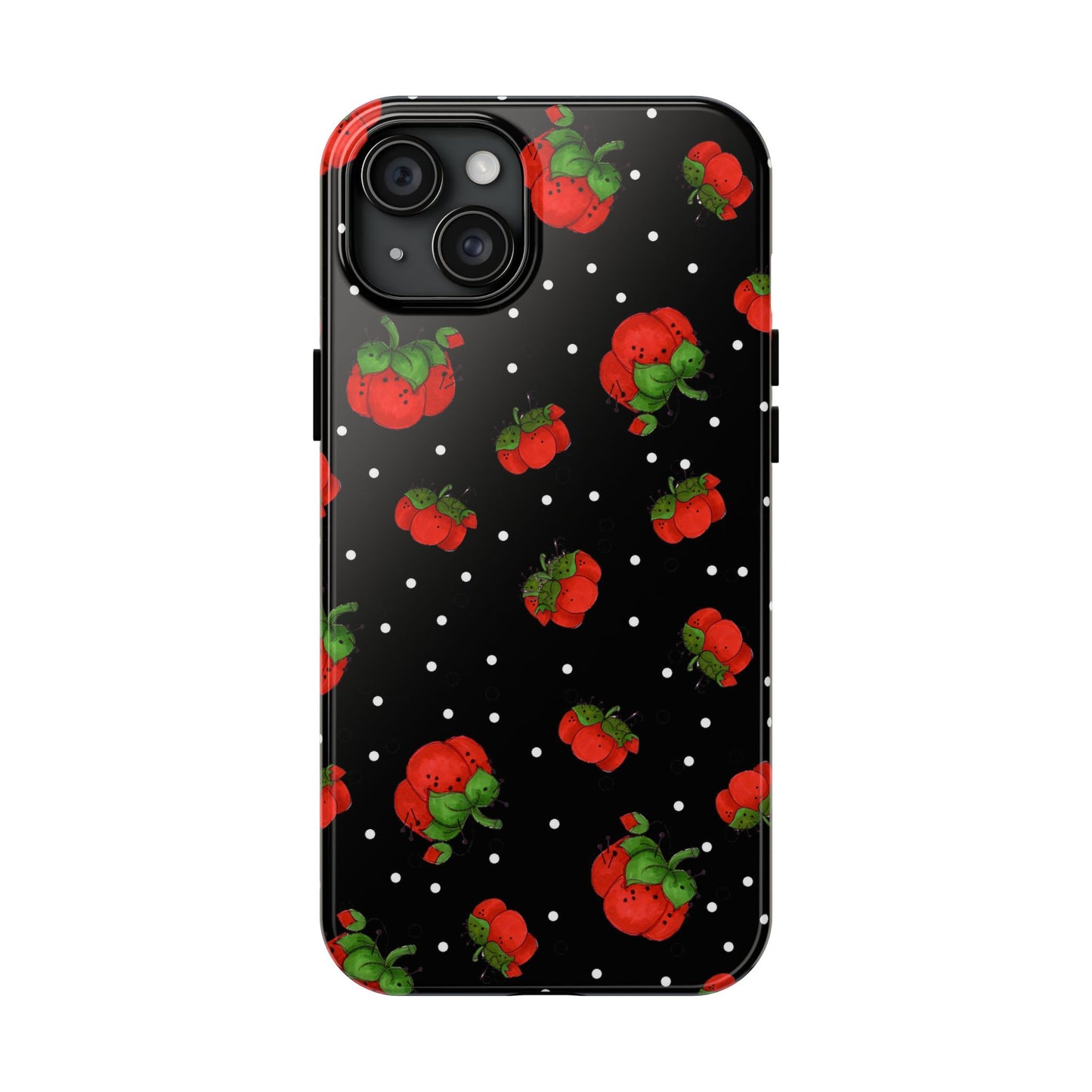 Pin Dots Black Phone Case