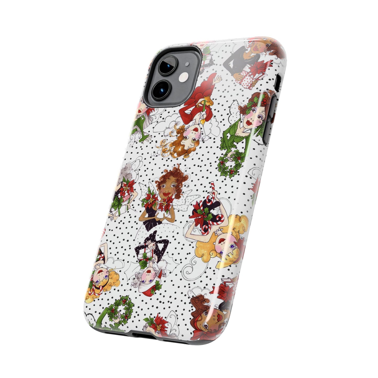 Fairy Toss White / Black Phone Case