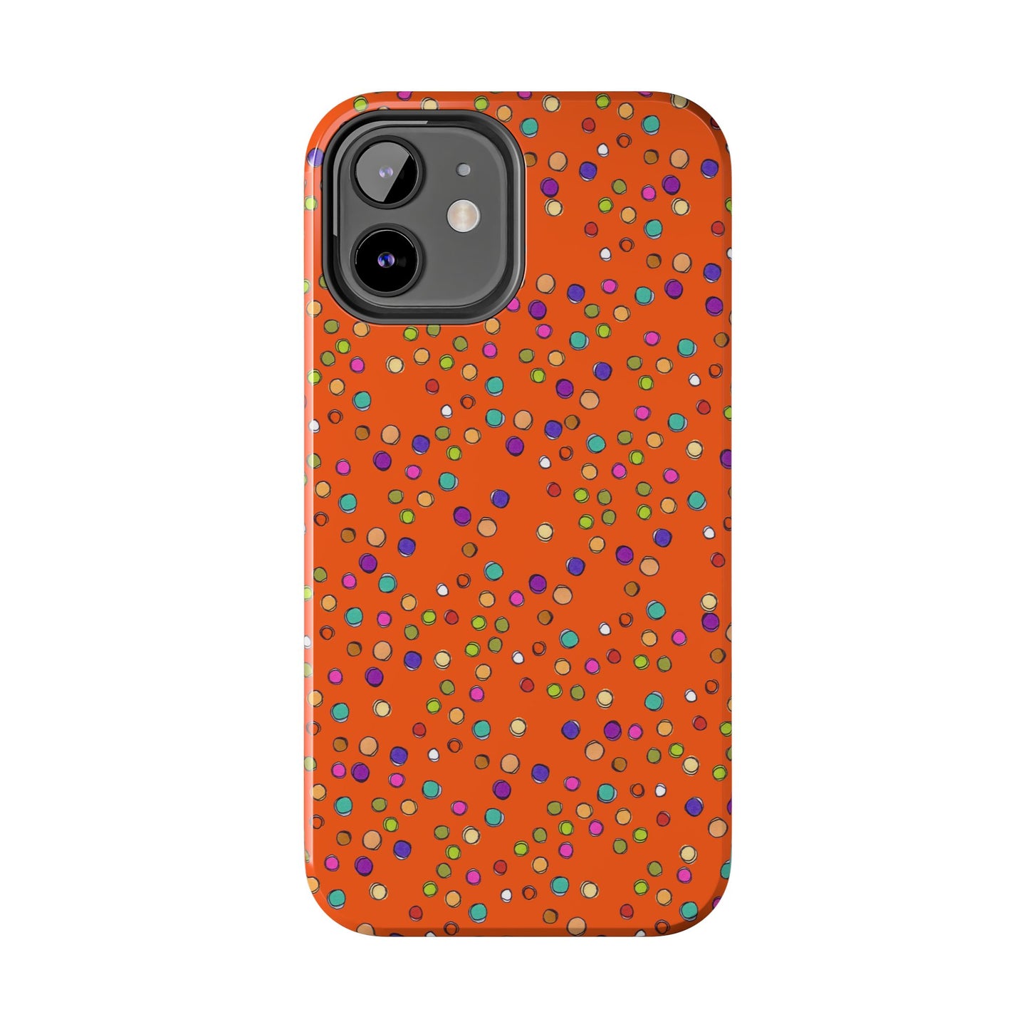 Dog Dots Orange Phone Case