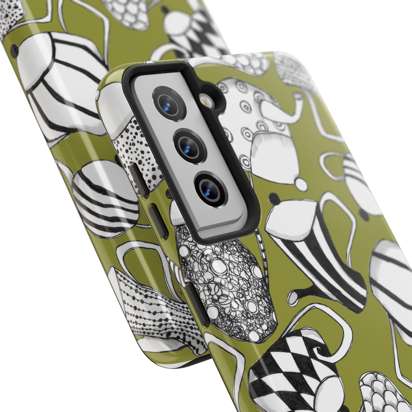 Coffee, Tea Anyone? Green Phone Case