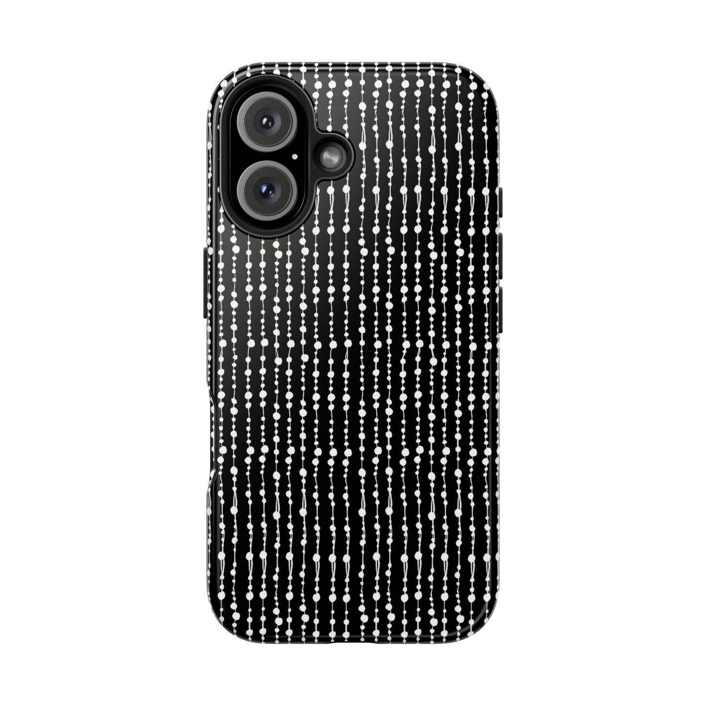Beaded Curtain Black / White Phone Case
