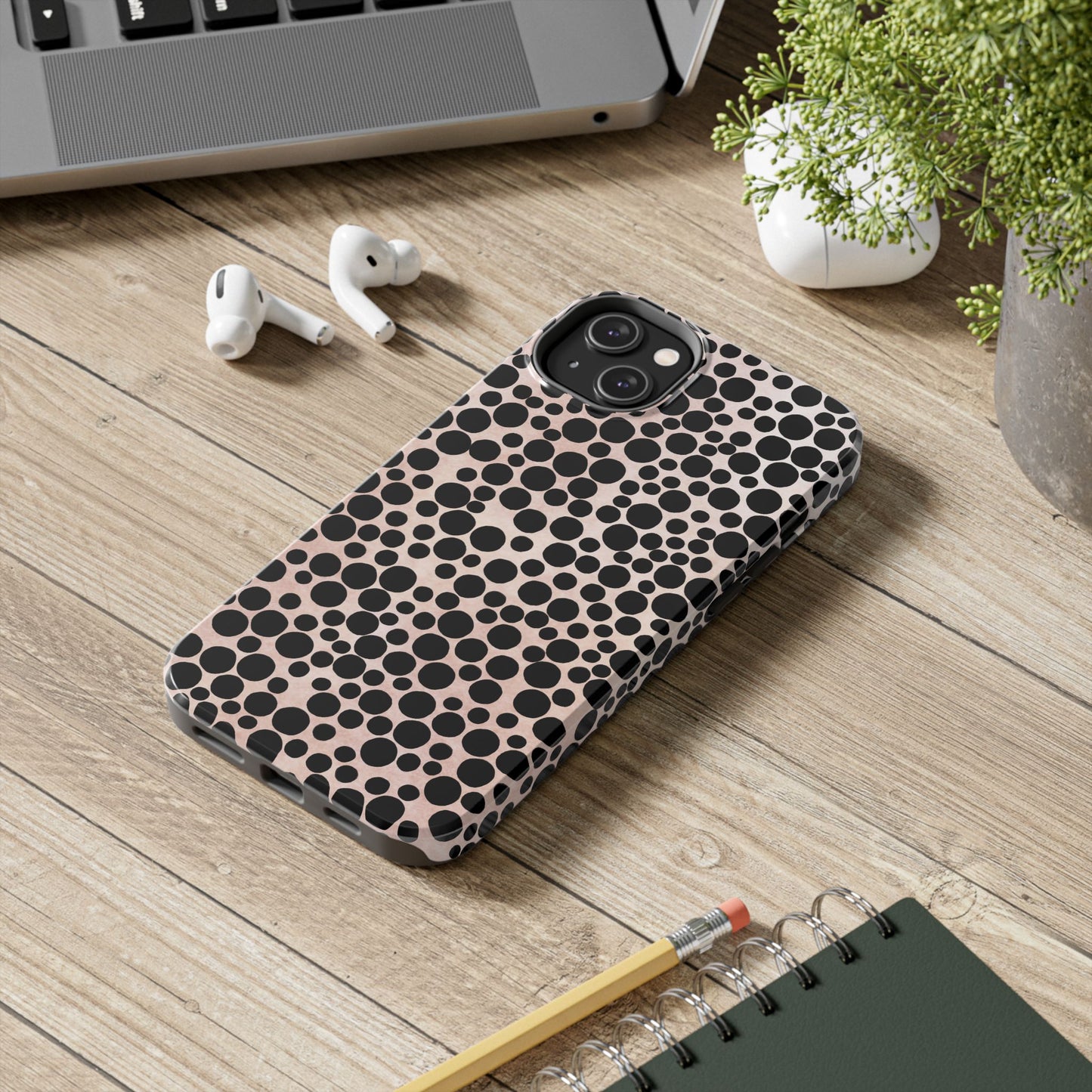 Felt Dots Pink Phone Case