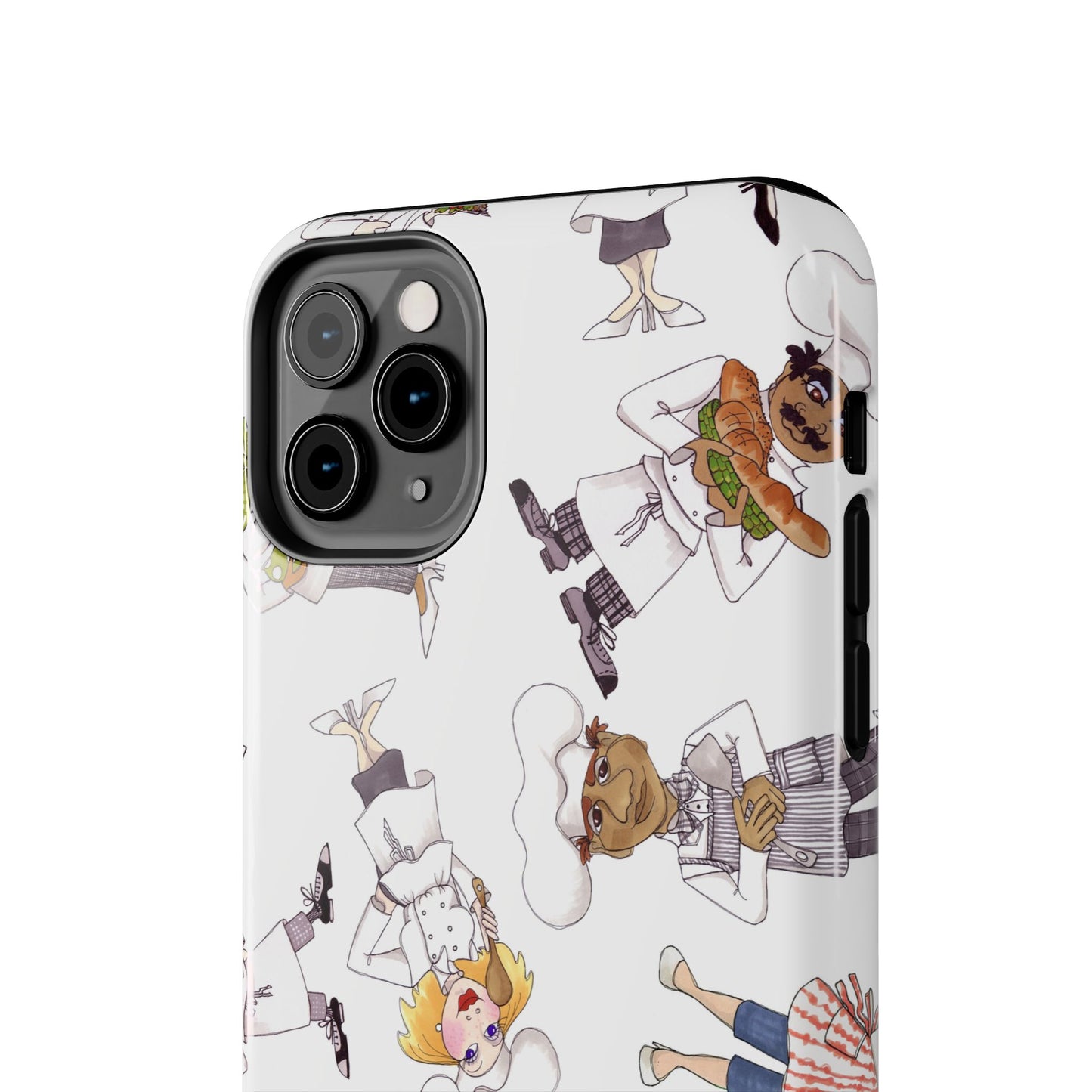 Tossed Chefs White Phone Case