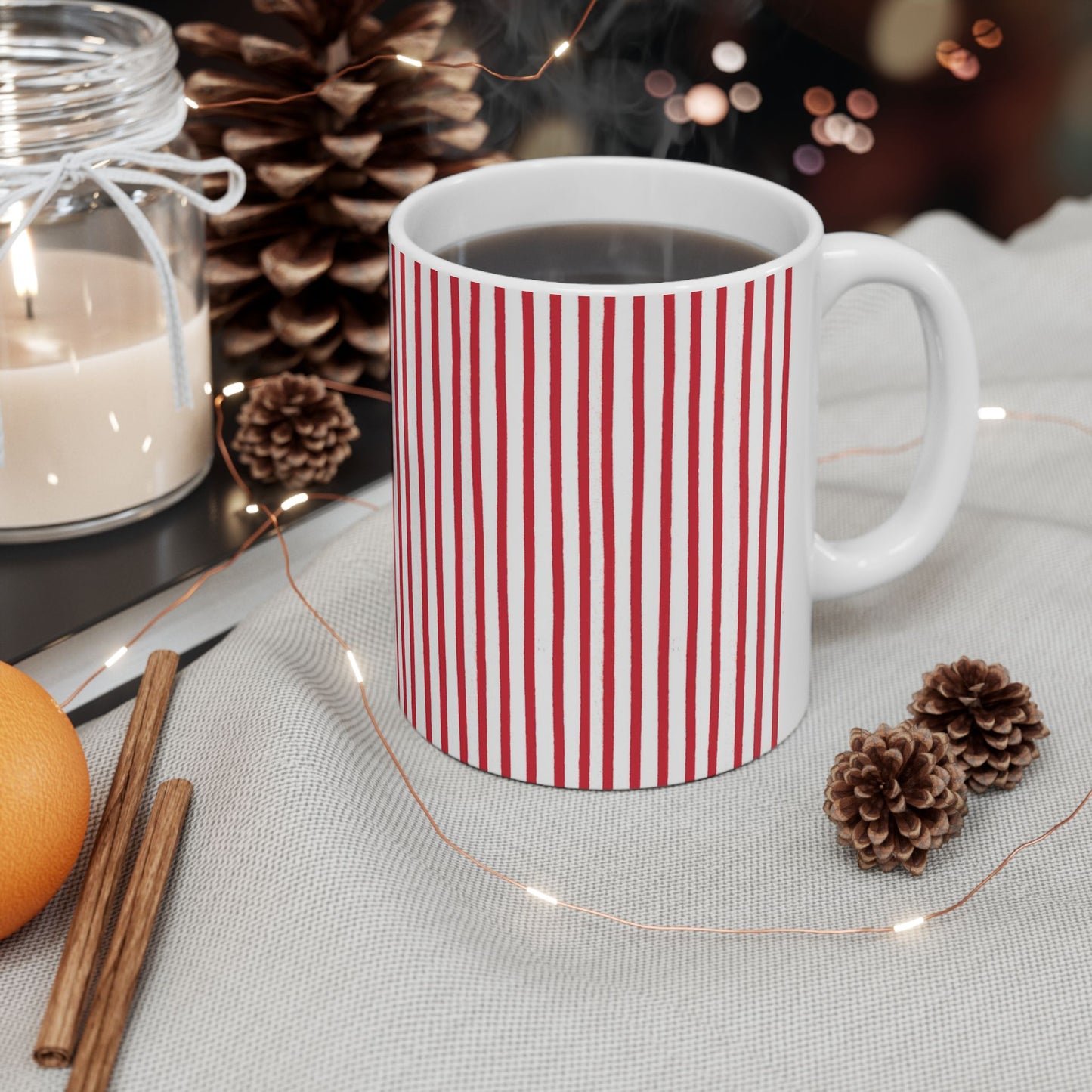 Candy Stripe White / Red Cup