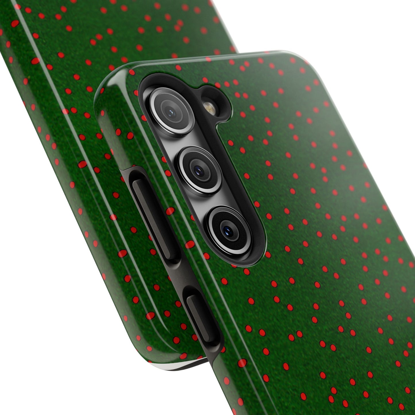 Happy Dots Green / Red Phone Case