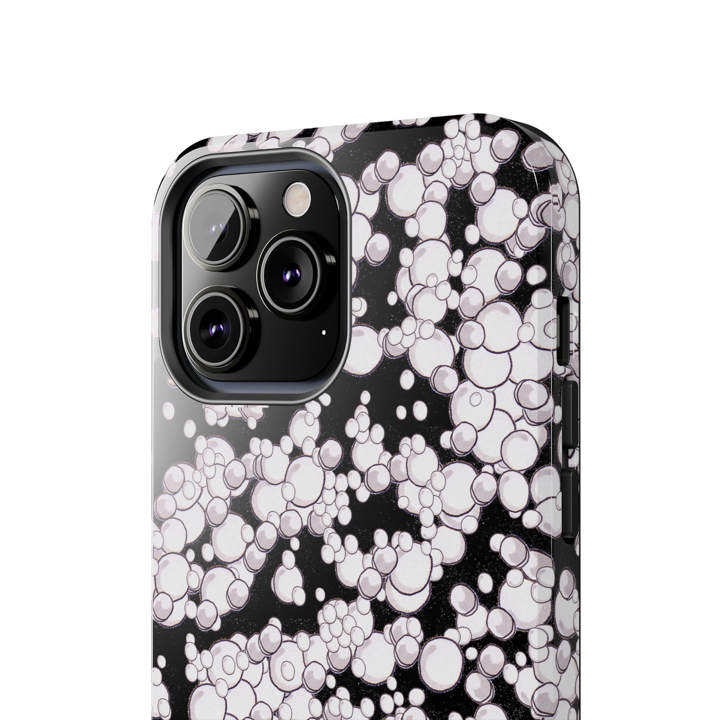 Bubble Dots Black Phone Case