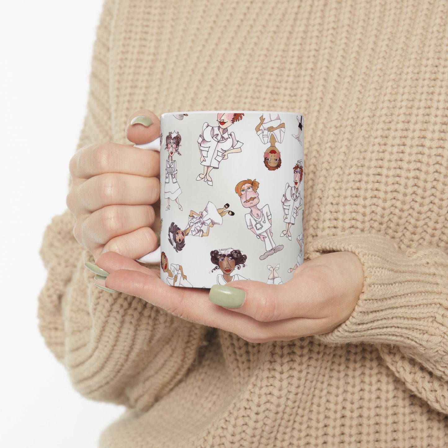 Tossed Nurses Gray Cup