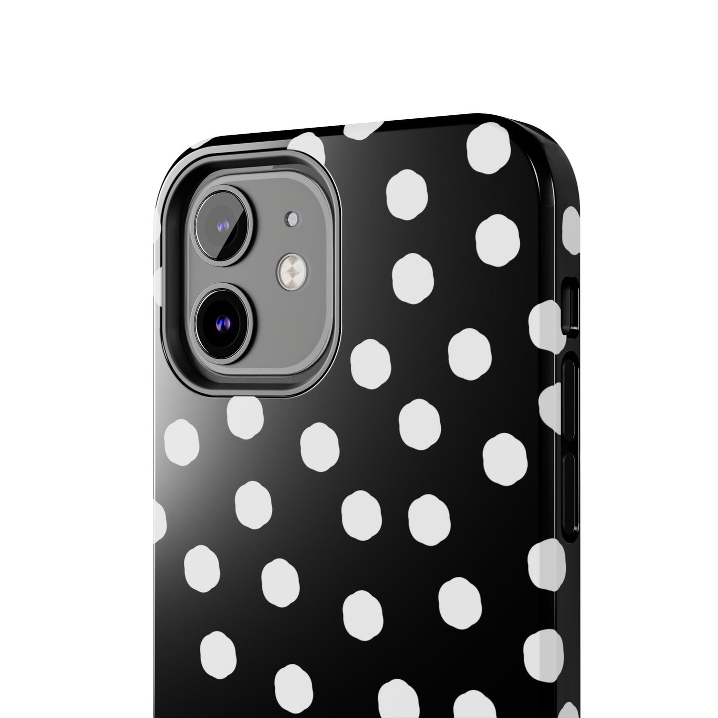 Jumbo Dots Black / White Phone Case