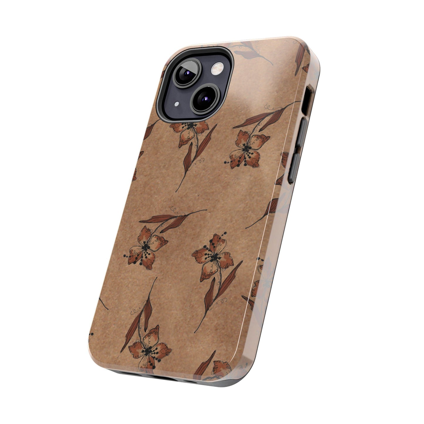 Brown Buds Phone Case