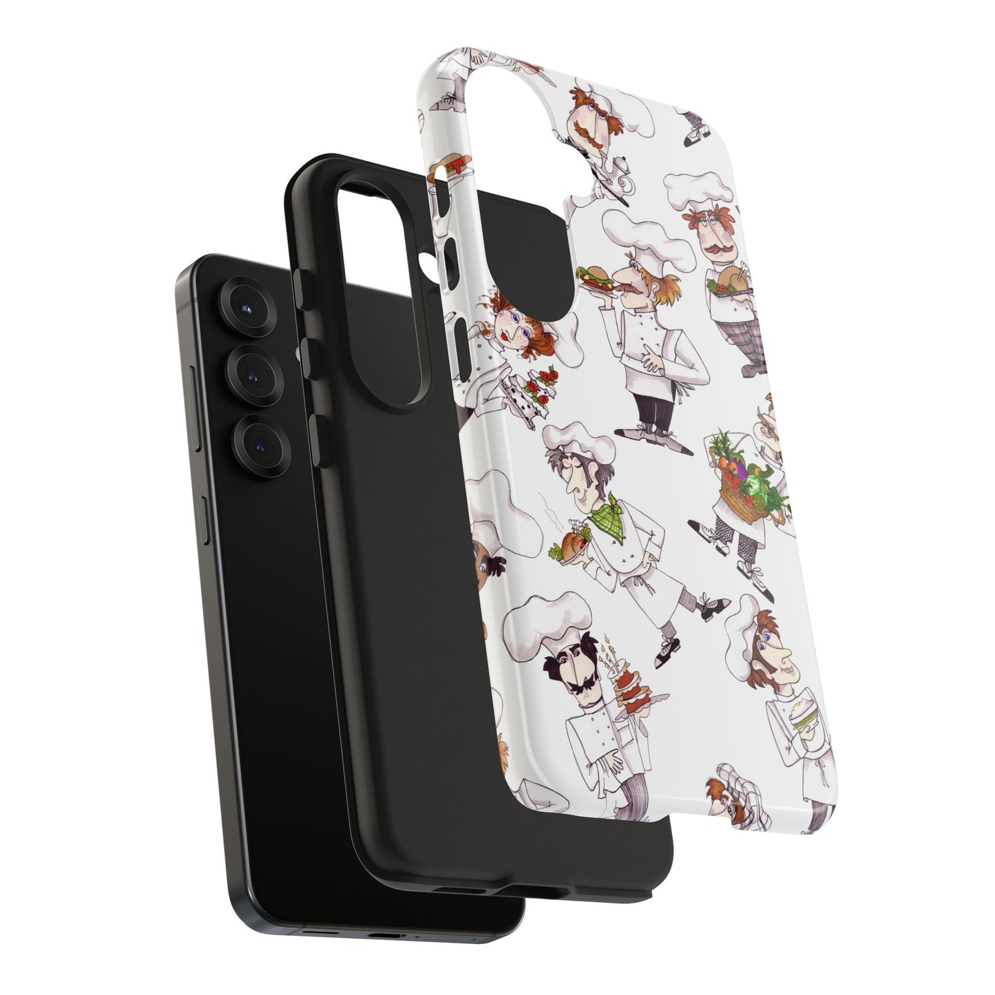 Tossed Chefs White Phone Case