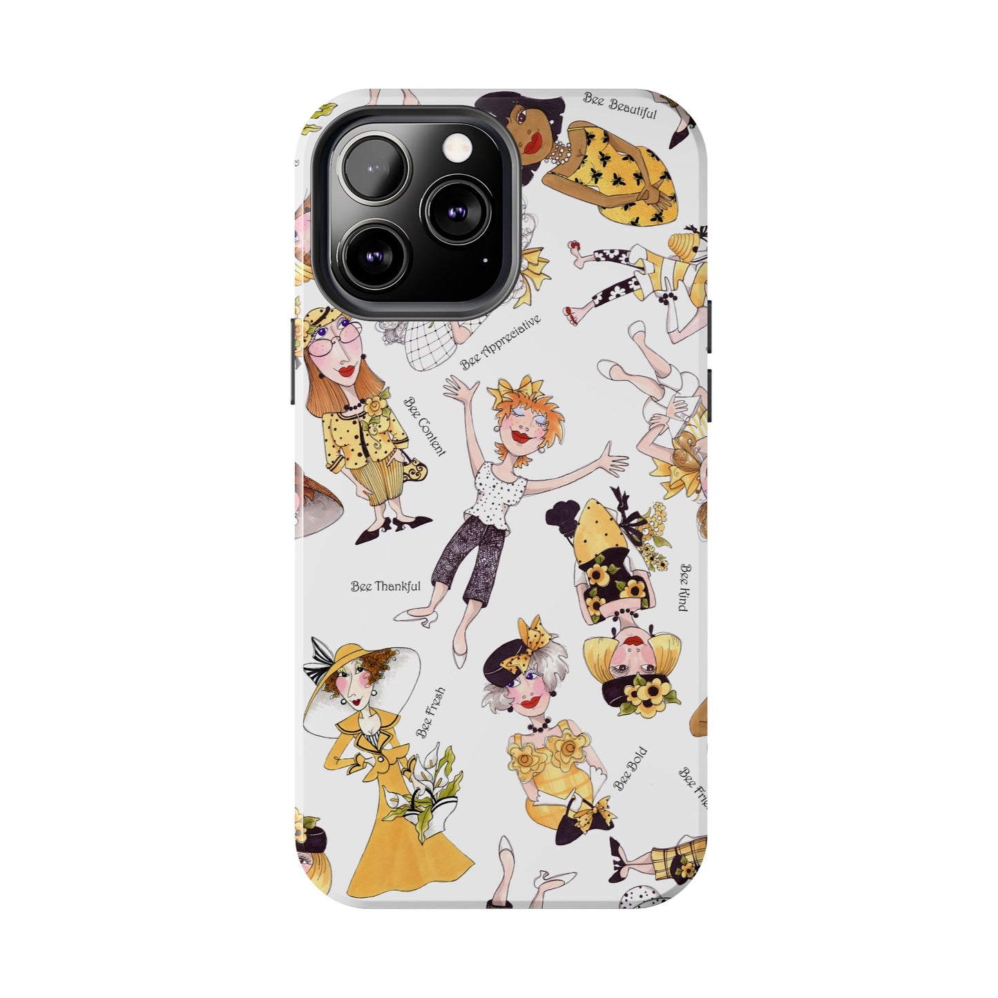 Bee Tossed White Phone Case