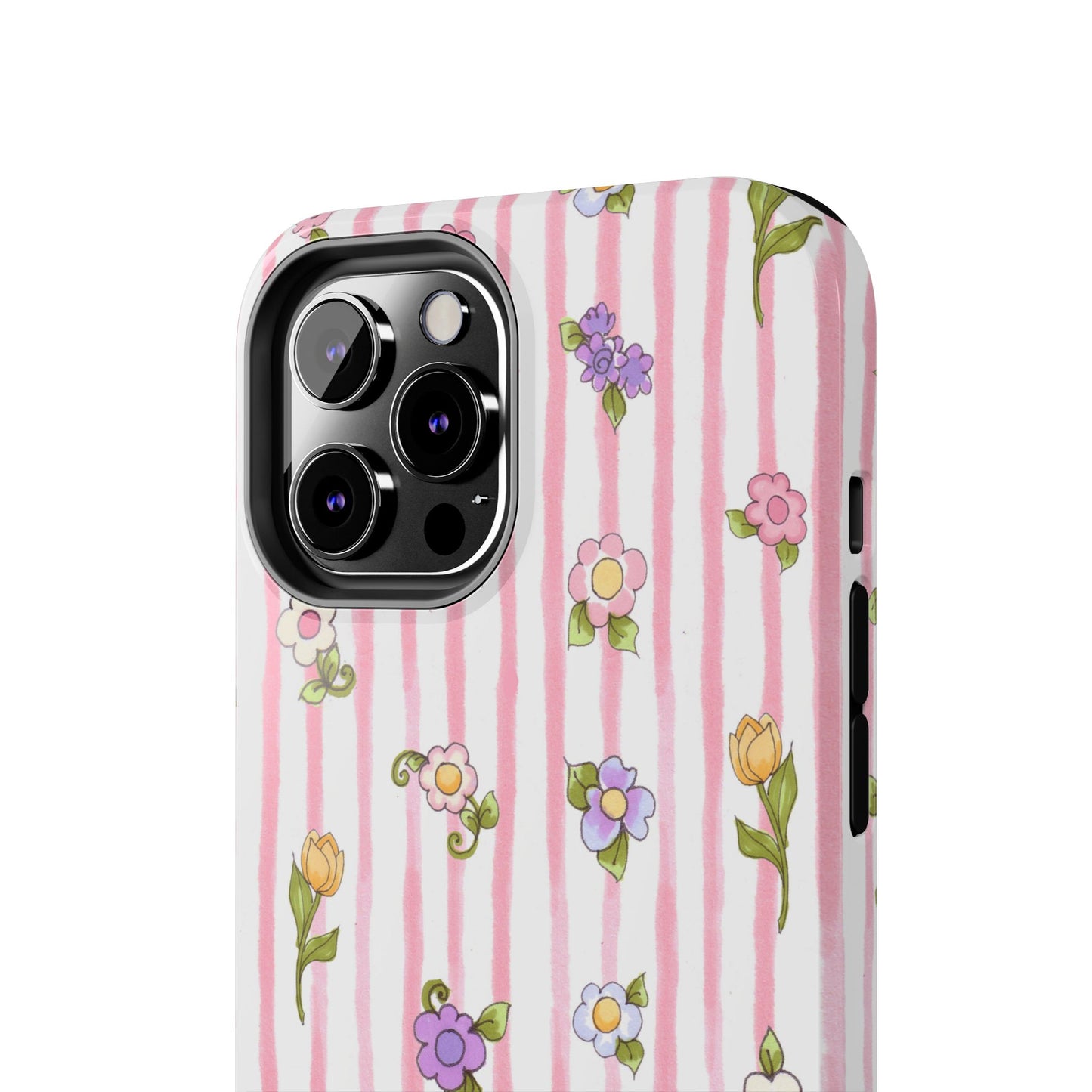 Pretty Posie Stripe Phone Case