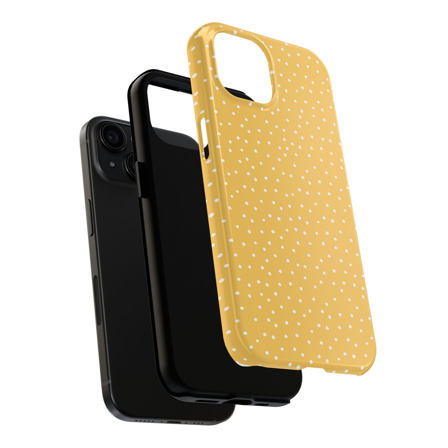 Dinky Dots Yellow / White Phone Case