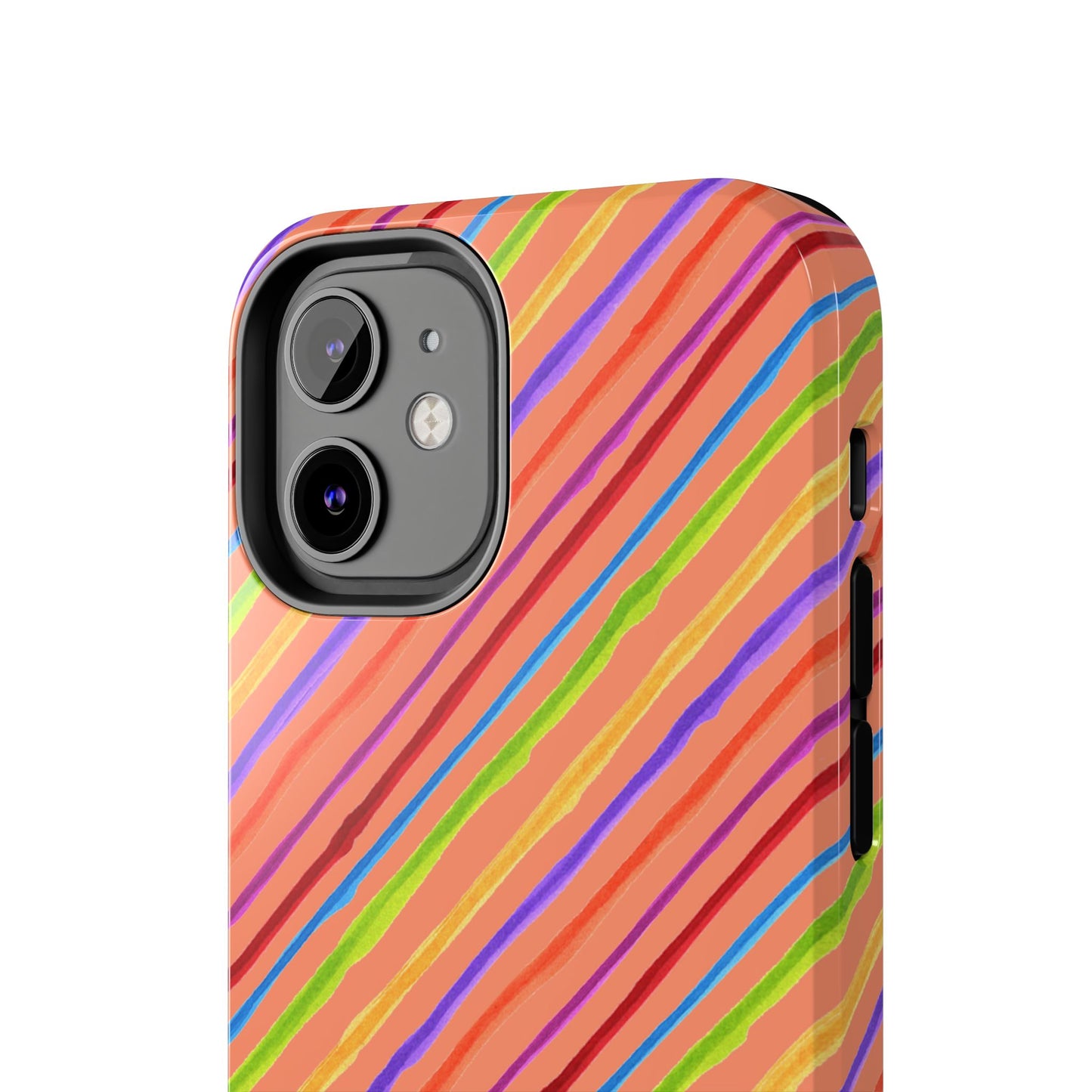Calico Stripe Orange Phone Case