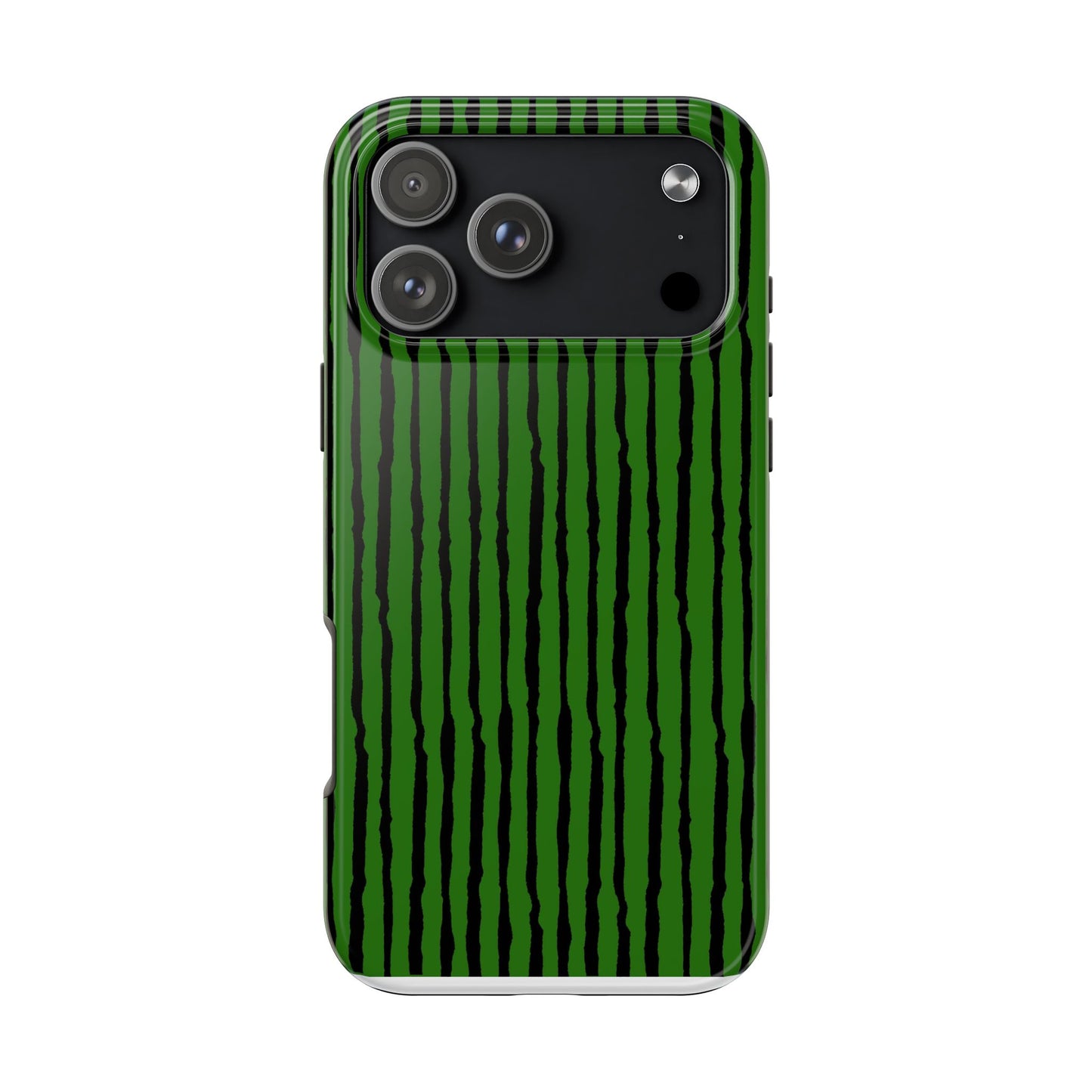 Sorta Stripe Green / Black Phone Case