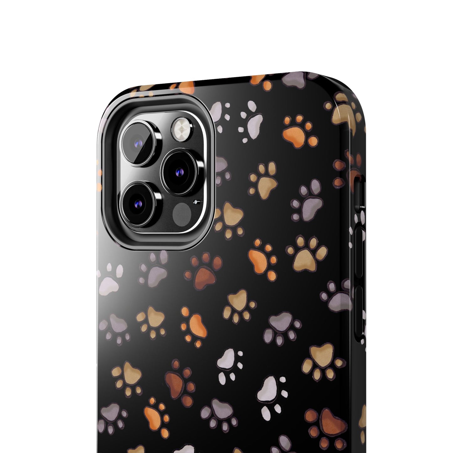 Puppy Paws Black Phone Case