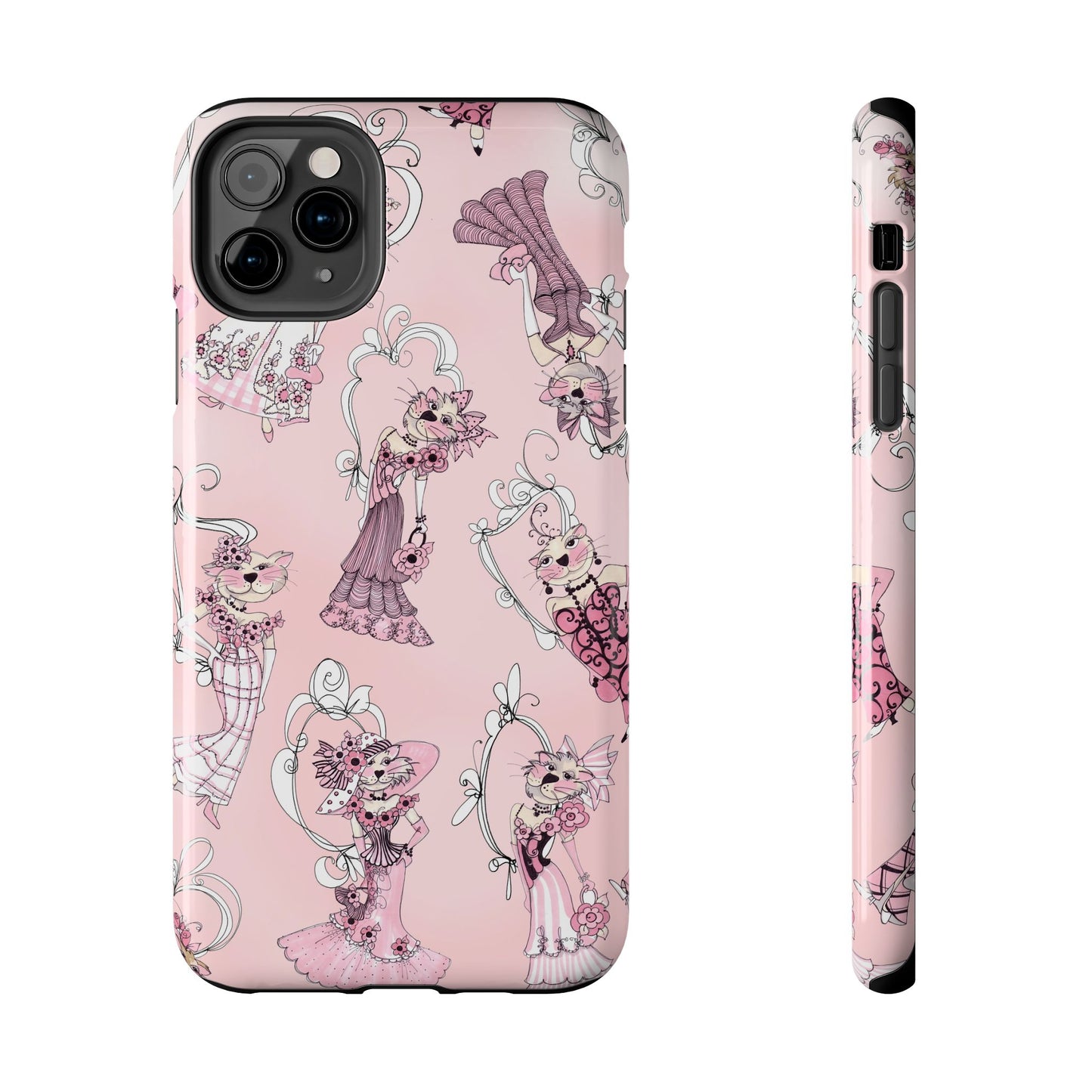 Lady Cats Tossed Phone Case