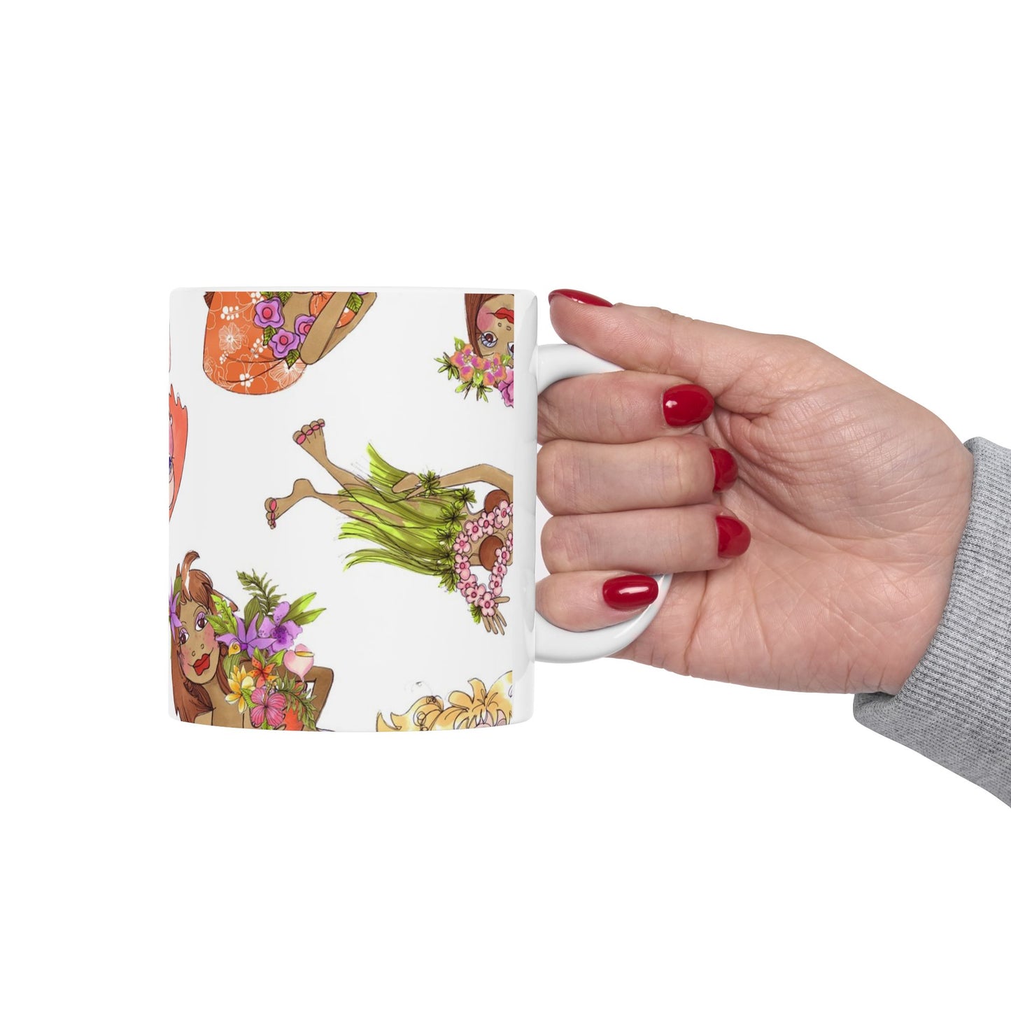 Island Toss White Cup