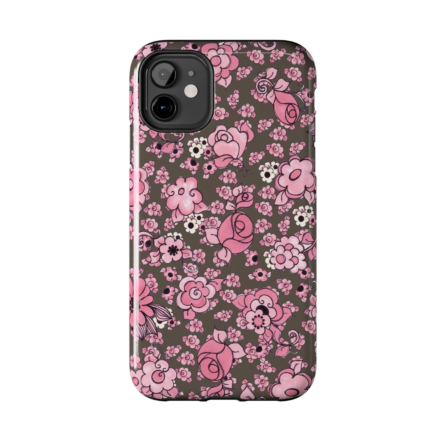 Profuse Posies Mocha Phone Case