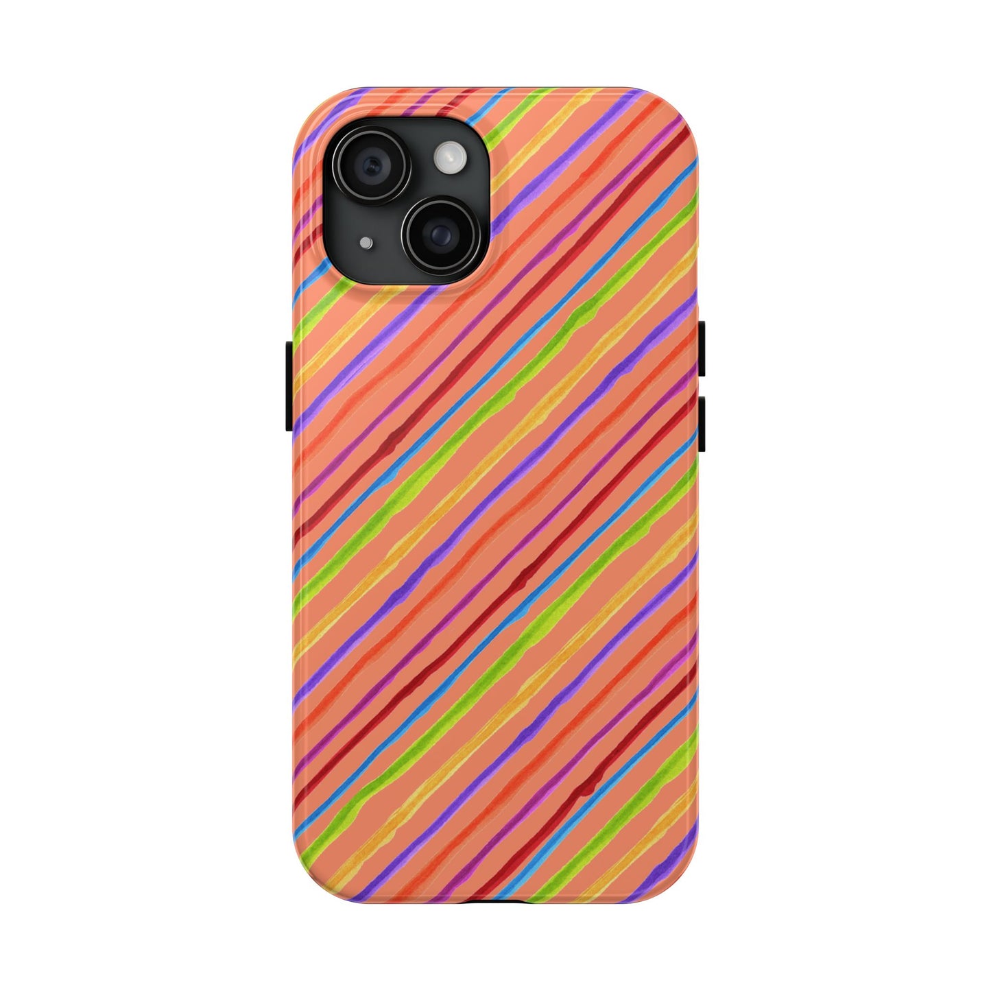 Calico Stripe Orange Phone Case