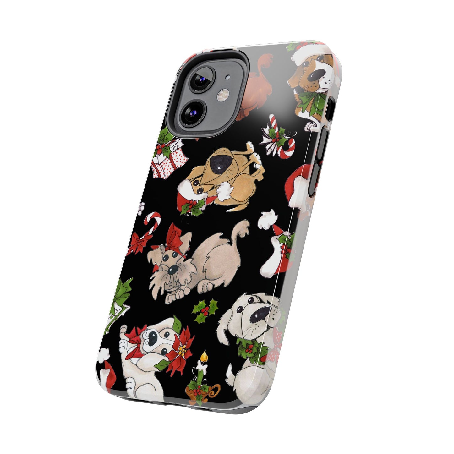 Doggie Toss Black Phone Case