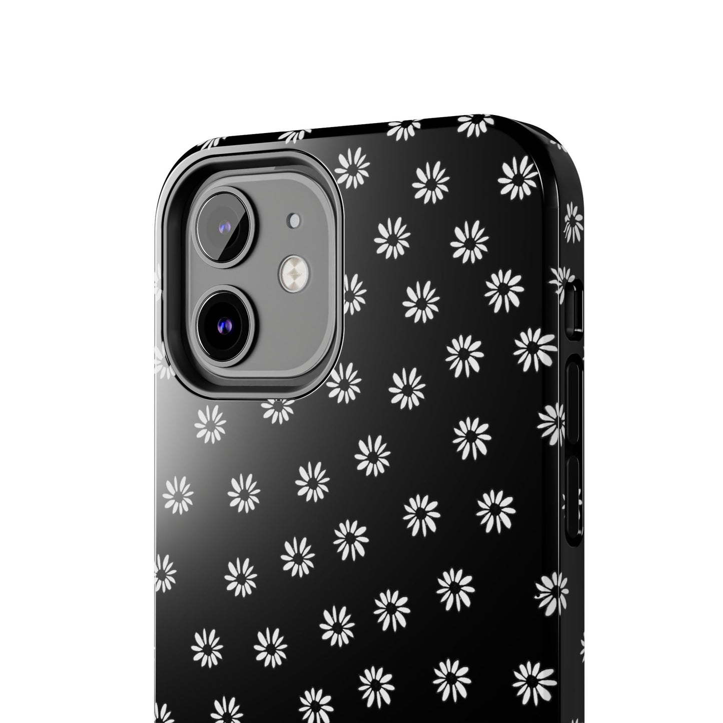 Daisy Dot Black / White Phone Case