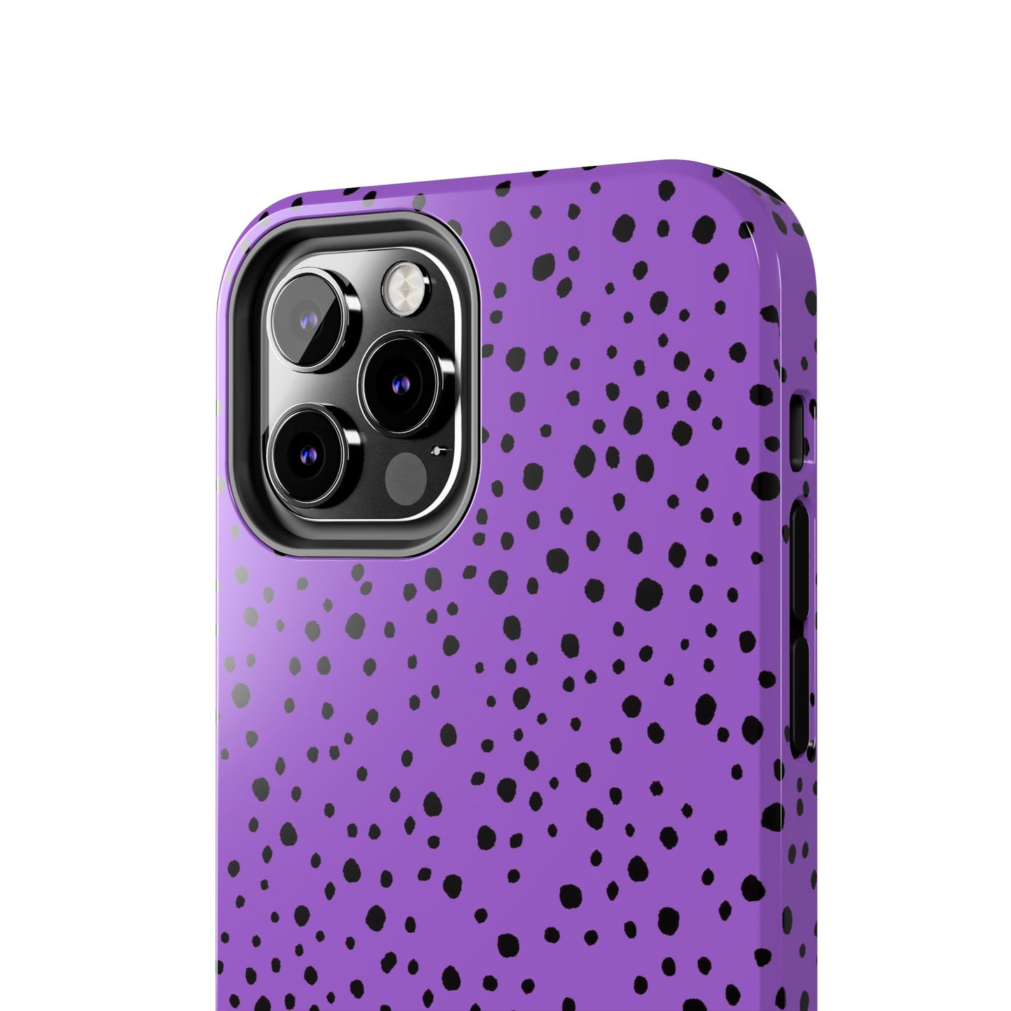 Pepper Dots Purple / Black Phone Case