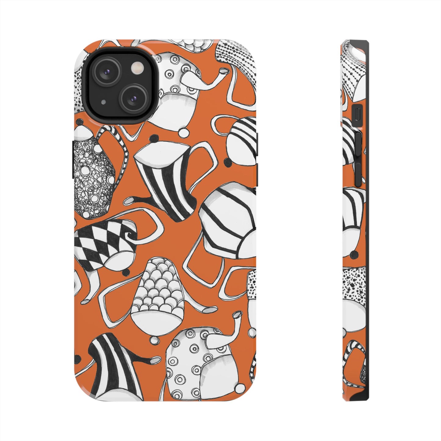 Coffee, Tea Anyone? Orange Phone Case