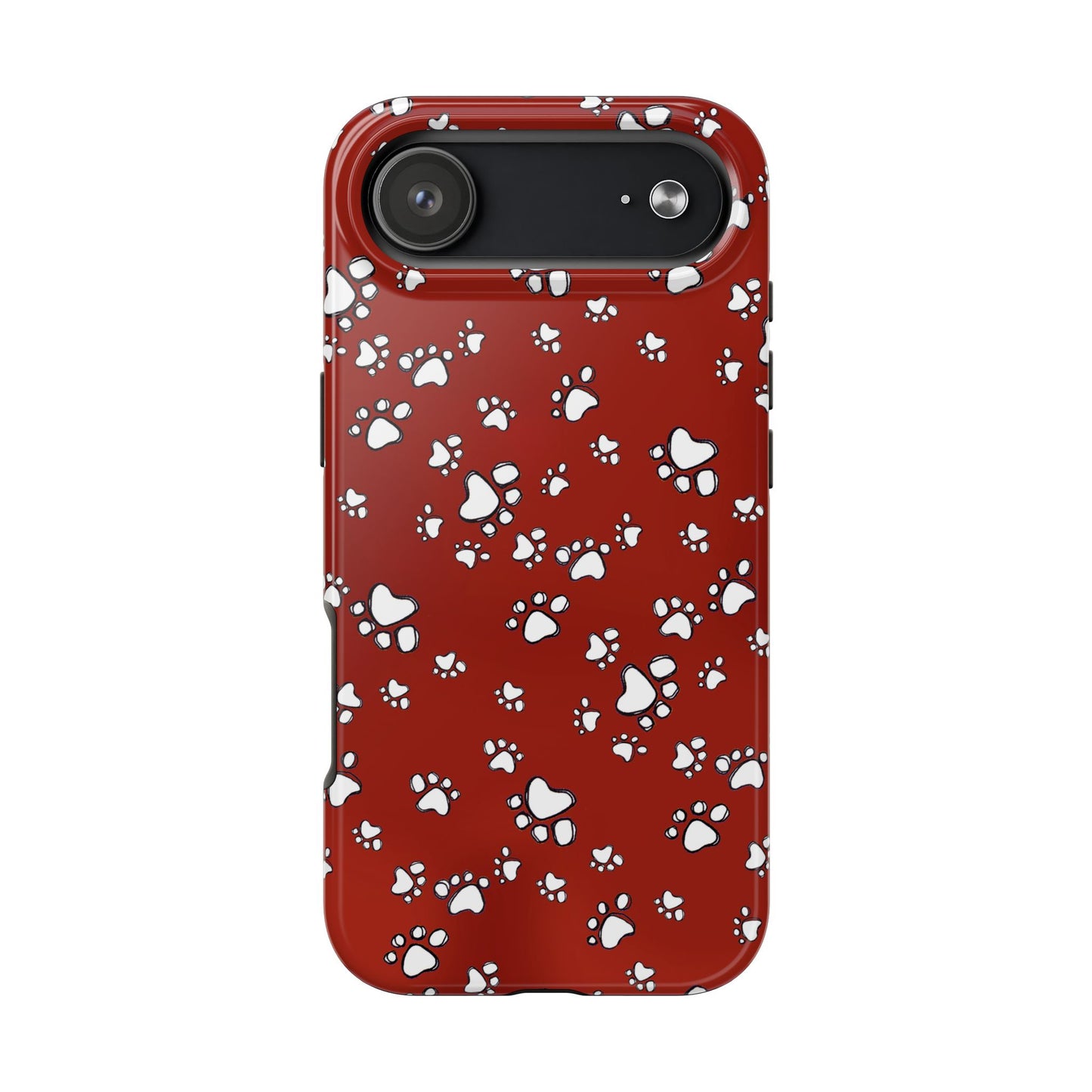 Paw Flakes Red Phone Case