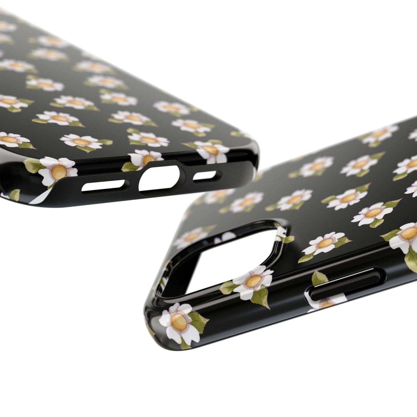 Daisies Black Phone Case