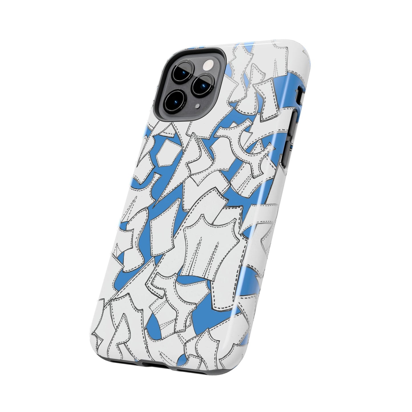 Pattern Pieces Turquoise Phone Case