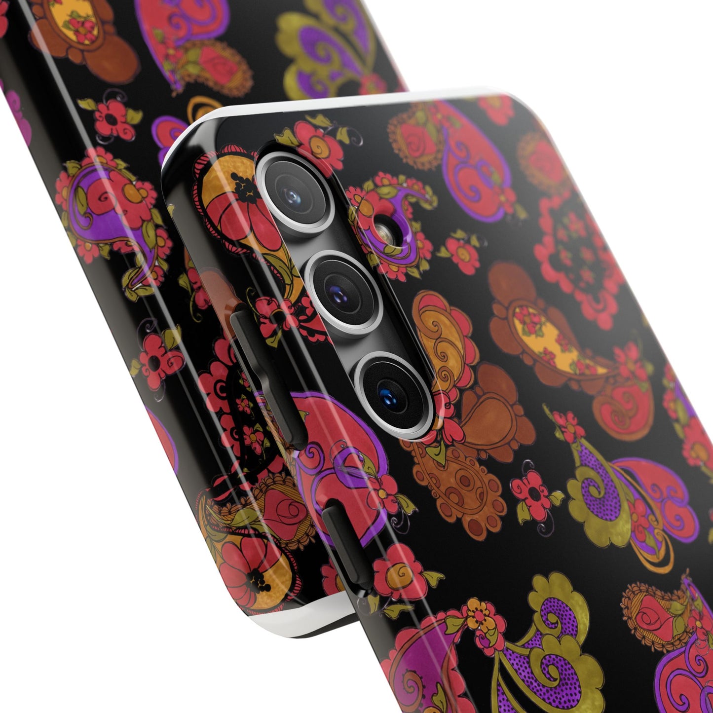 Posie Paisley Black Phone Case
