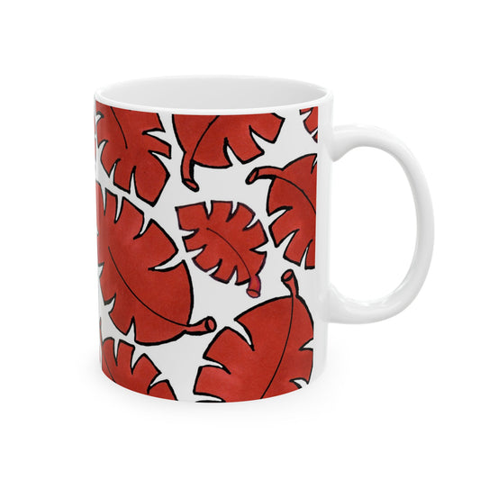 Red Bananas White Cup