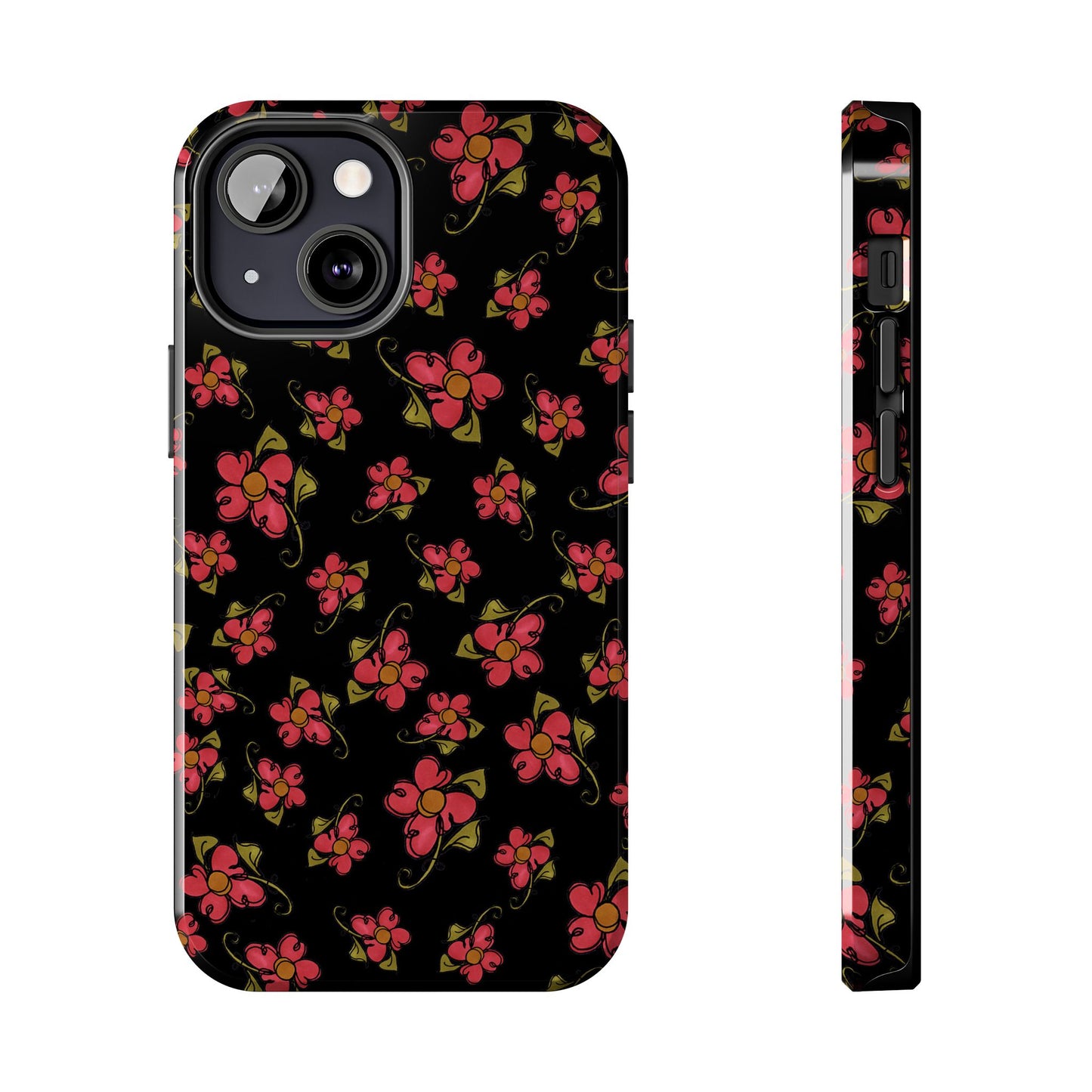Daisy Caper Black Phone Case