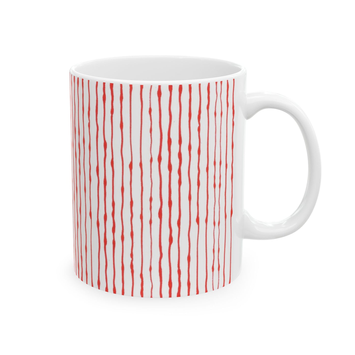 Faux Seersucker White / Red Cup