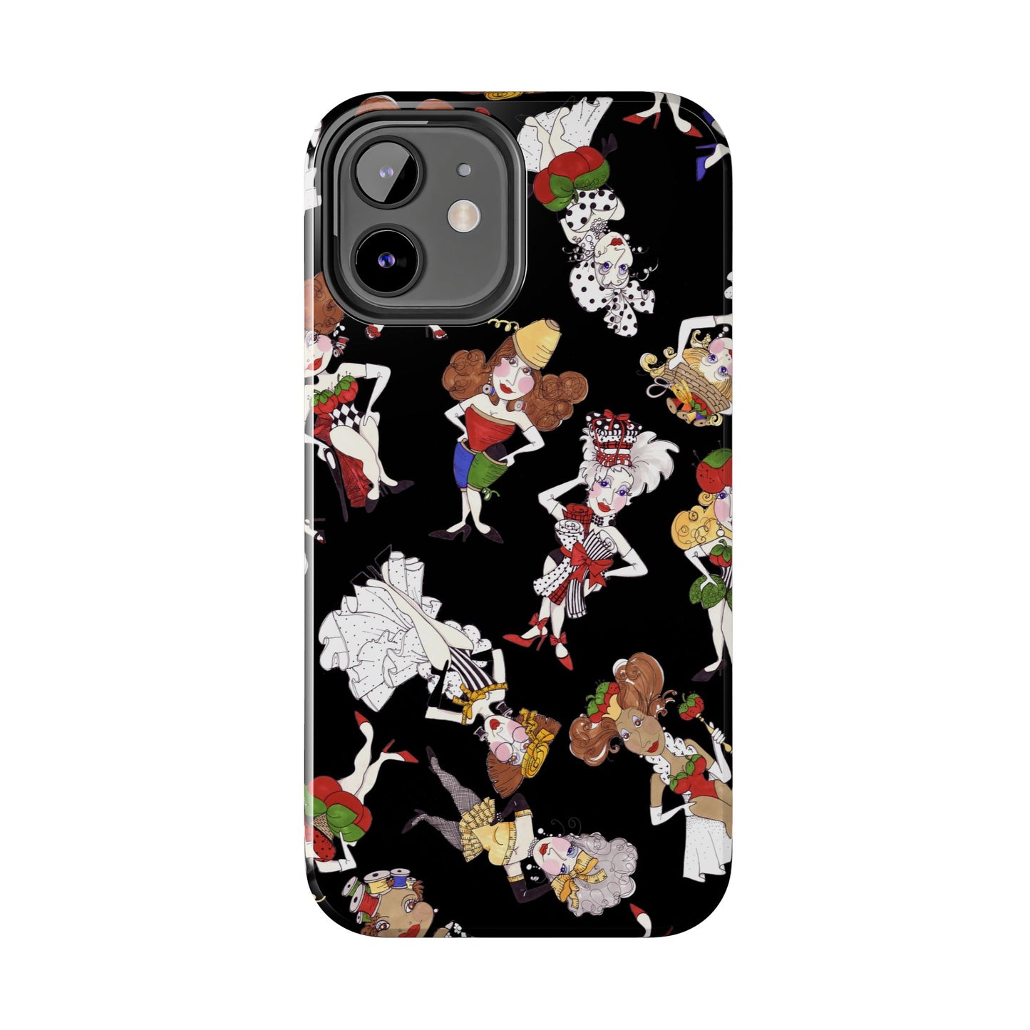 Sew Tossed Black Phone Case
