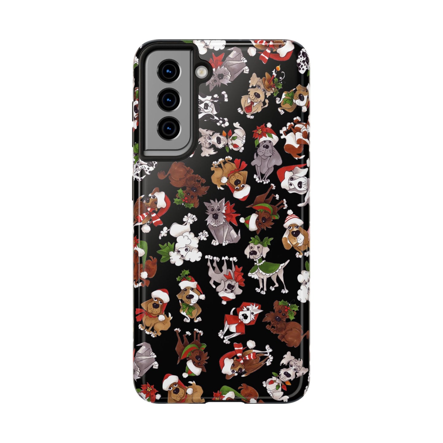 Doggie Toss Black Phone Case