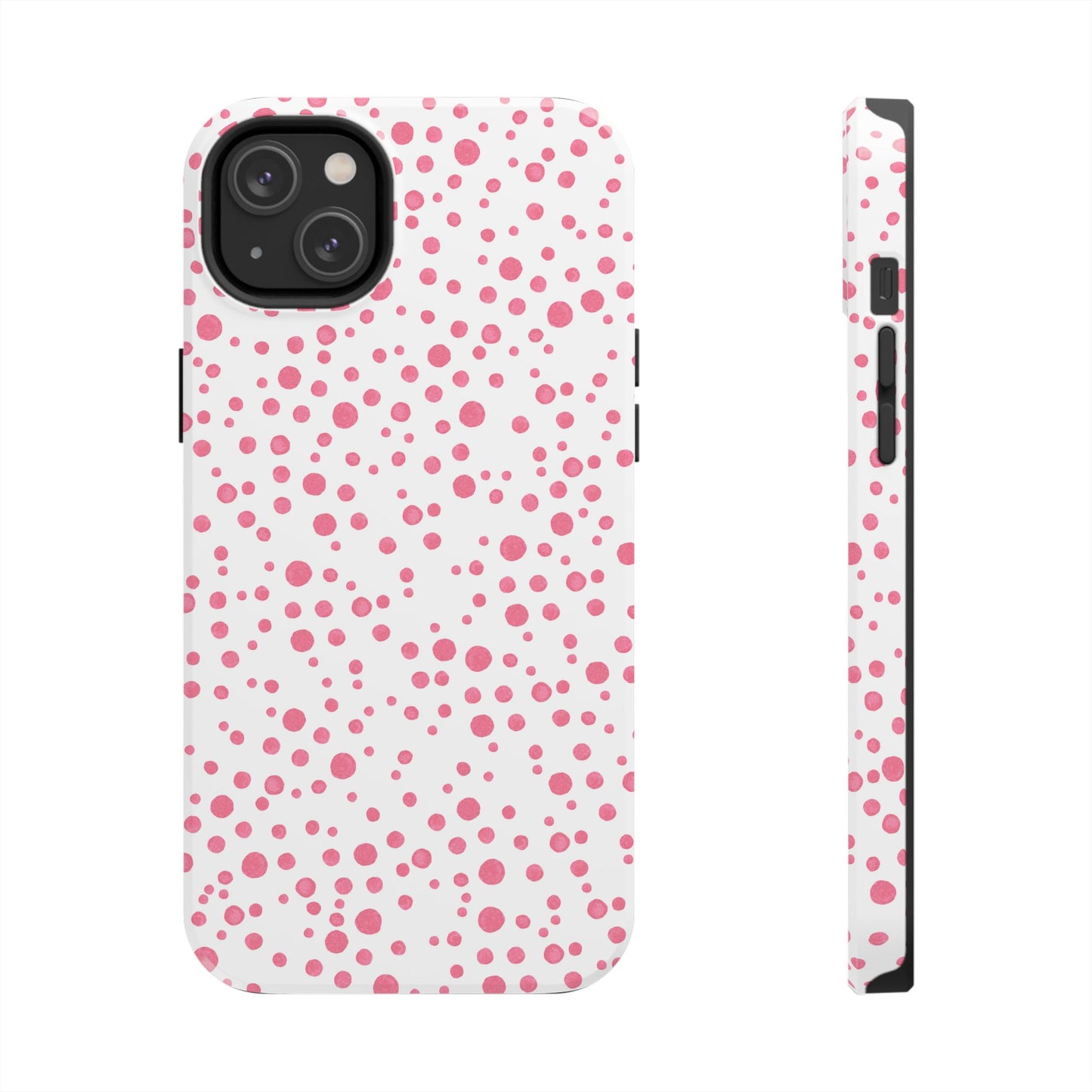 Balloon Dots White / Pink Phone Case