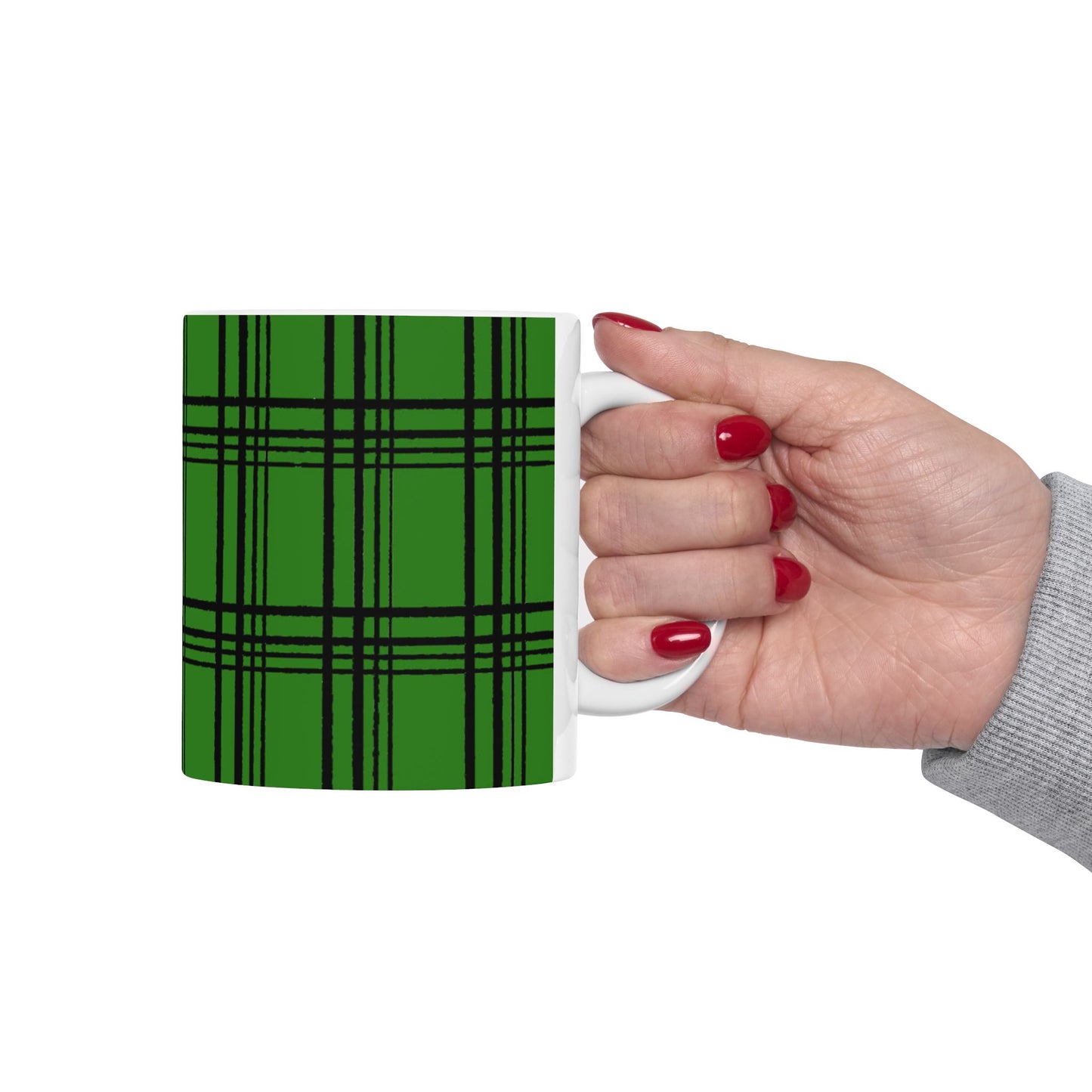 Glad Plaid Green / Black Cup
