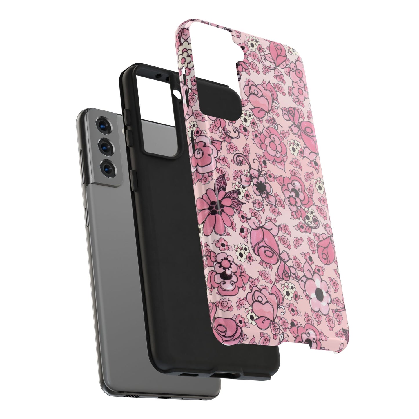 Profuse Posies Pink Phone Case