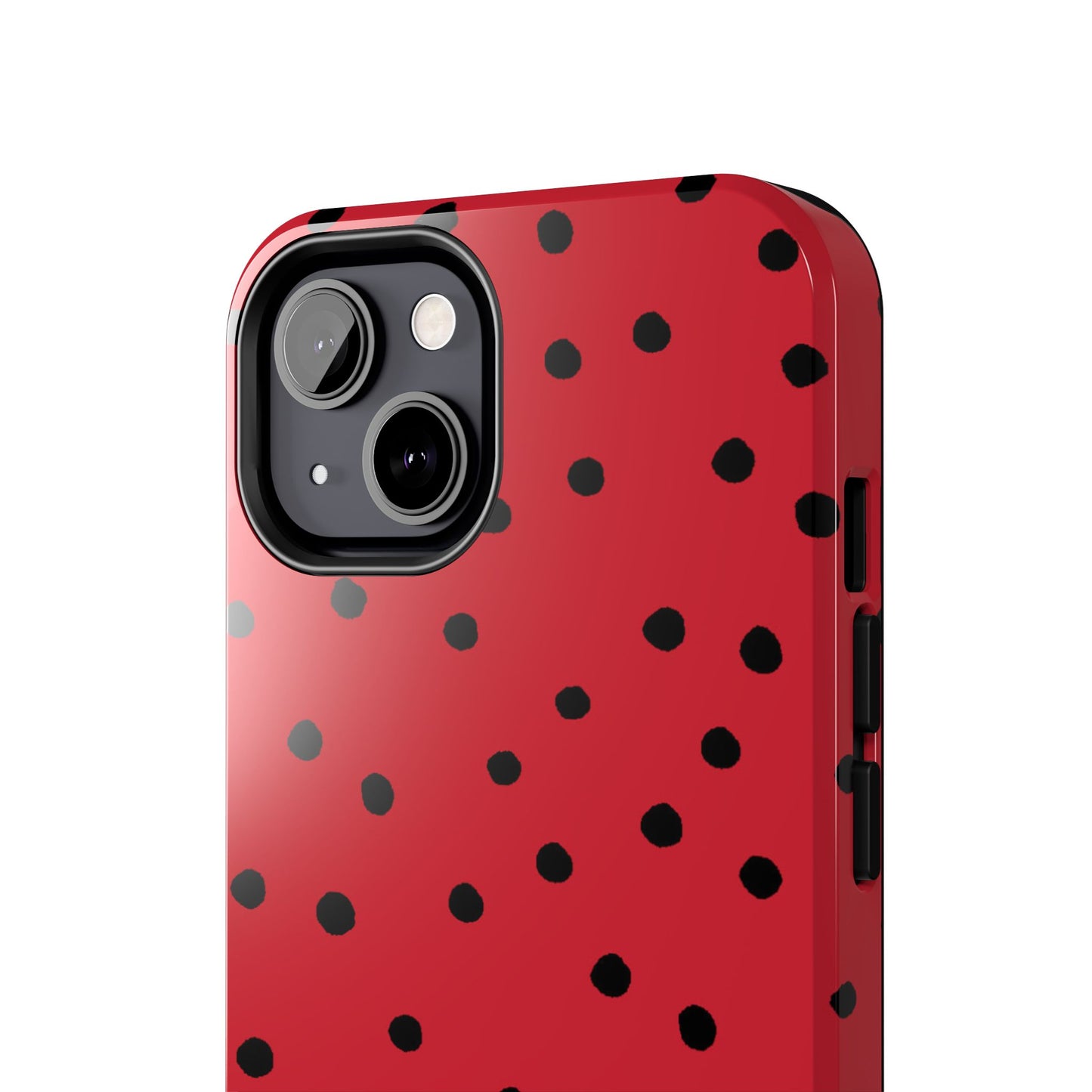 Dinky Dots Red / Black Phone Case