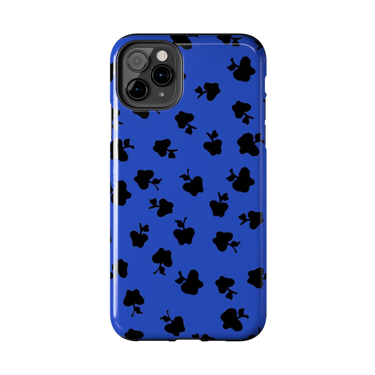 Happy Apples Blue / Black Phone Case