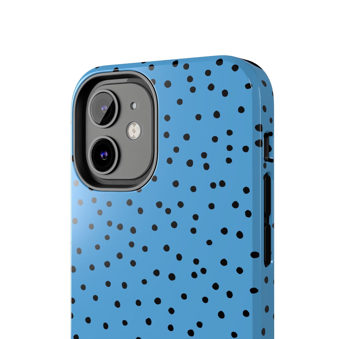 Dinky Dots Turquoise / Black Phone Case